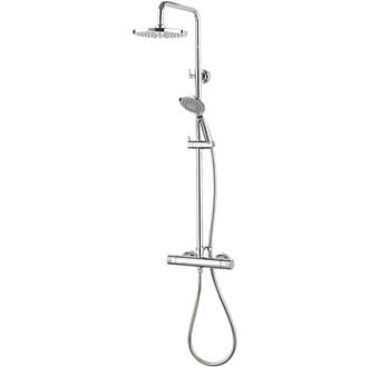 Image of Aqualisa Sierra Cool Touch Rear-Fed Exposed Chrome Thermostatic Bar Diverter Mixer Shower 