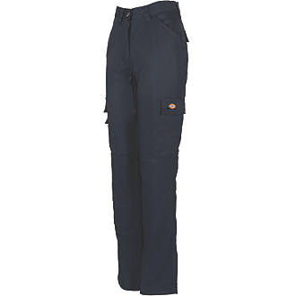 Image of Dickies Everyday Flex Trousers Navy Blue Size 12 31" L 