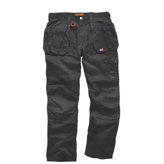 Image of Scruffs Worker Plus Work Trousers Black 36" W 33" L 