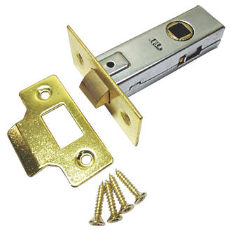 Image of Electro Brass Tubular Latch 67mm Case - 45mm Backset 