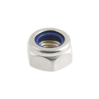 Image of Easyfix A2 Stainless Steel Nylon Lock Nuts M10 100 Pack 