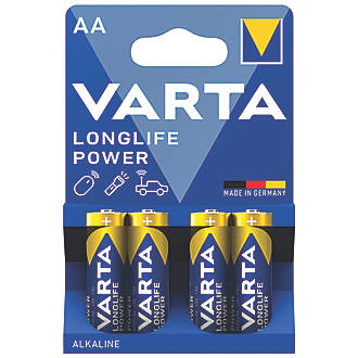 Image of Varta AA Batteries 4 Pack 