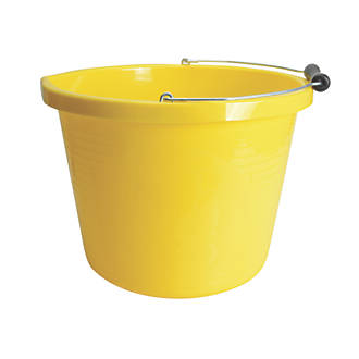 Image of Red Gorilla Polyethylene Bucket Yellow 15Ltr 