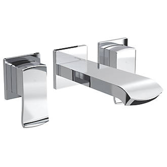 Image of Bristan Descent Wall-Mounted Basin Mixer Tap Chrome 