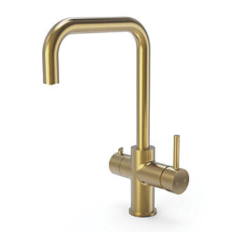 Image of ETAL Single Lever 3-in-1 Hot Water Kitchen Tap Gold 