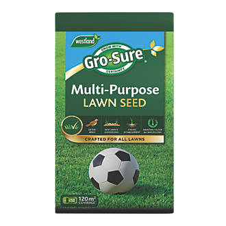 Image of Westland Gro-Sure Multipurpose Lawn Seed 120mÂ² 3.6kg 