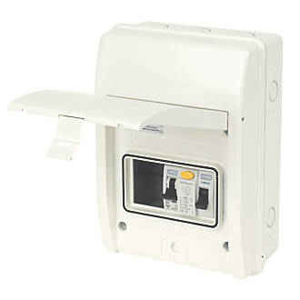 Image of British General 5-Module 1-Way Populated Shower Consumer Unit 