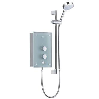 Image of Mira Azora Frosted Glass 9.8kW Electric Shower 