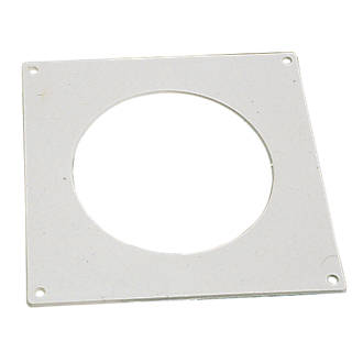 Image of Manrose Round Pipe Wall Plate White 100mm 