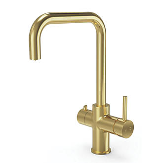Image of ETAL 4-in-1 Instant Hot Water Kitchen Tap Brushed Brass 