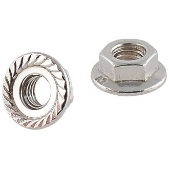 Image of Easyfix A2 Stainless Steel Flange Head Nuts M5 100 Pack 