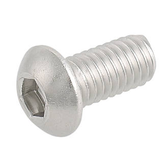 Image of Easyfix Button Head Socket Screws A2 Stainless Steel M6 x 12mm 50 Pack 