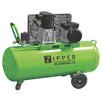 Image of Zipper ZI-COM200-10 200Ltr Brushless Electric Professional Belt Drive Air Compressor 230V 