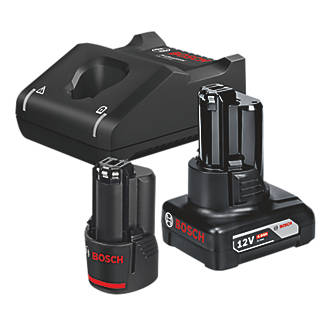 Image of Bosch Professional 12V 2.0 / 4.0Ah Li-Ion Coolpack Batteries & Charger 