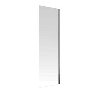 Image of Aqualux Aquarius 6 Frameless Side Panel for Sliding Door Chrome 700mm 