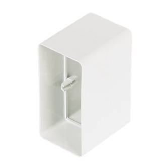 Image of Manrose Rectangular Flat Channel Connector White 100mm 