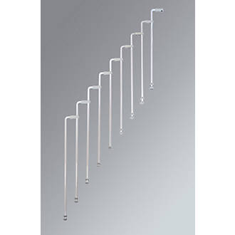 Image of Fontanot Nice 2 Steel & PVC Staircase Handrail Kit Grey 2000mm 