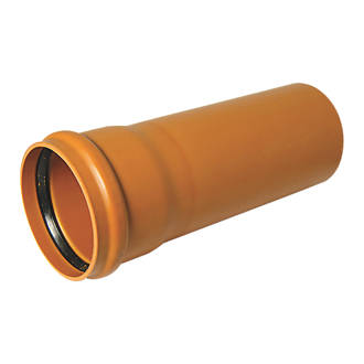 Image of FloPlast Push-Fit Single Socket Drainage Pipe 160mm x 3m 