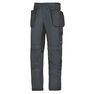 Image of Snickers AllRoundWork Everyday Work Trousers Steel Grey 31" W 32" L 