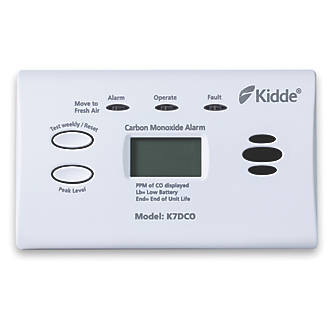 Image of Kidde K7DCO Battery Standalone 10 Year Carbon Monoxide Alarm with Digital Display 