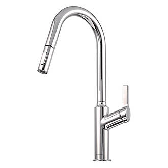 Image of Clearwater Karuma KAR20CP Single Lever Tap with Twin Spray Pull-Out Chrome 
