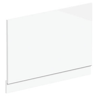 Image of Highlife Bathrooms Halite Adjustable End Bath Panel 750mm Gloss White 