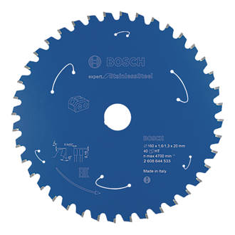 Image of Bosch Expert Stainless Steel Circular Saw Blade 160mm x 20mm 40T 