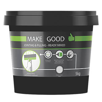 Image of Make Good MGPRPLN027 Jointing & Filling Ready Mixed Compound White 5kg 