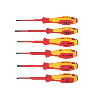 Image of Knipex Mixed VDE Screwdriver Set 6 Pack 