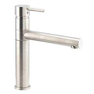 Image of Streame by Abode Tower Top Single Lever Mono Mixer Kitchen Tap Brushed Nickel 