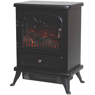 Image of Focal Point ES2000 Black Electric Stove 430mm x 540mm 