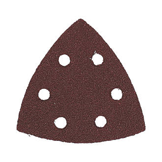 Image of Flexovit Delta A203F Sanding Triangles Punched 95mm x 95mm 80 Grit 6 Pack 