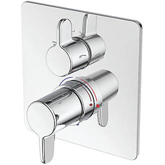 Image of Ideal Standard Easybox Concealed Built-In Thermostatic Shower Mixer with Diverter Fixed Chrome 