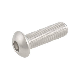 Image of Easyfix Button Head Socket Screws A2 Stainless Steel M8 x 25mm 50 Pack 