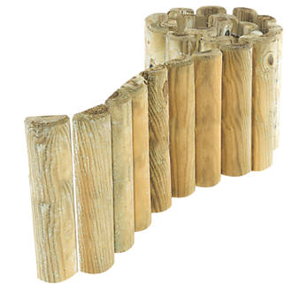 Image of Rowlinson Border Roll Natural Timber 1.8m 2 Pack 