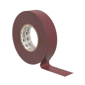 Image of 3M Temflex Insulating Tape Brown 25m x 19mm 