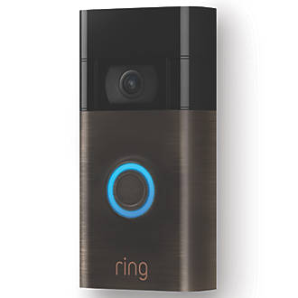 Image of Ring Gen 2 Wired or Wireless Smart Video Doorbell Venetian Bronze 
