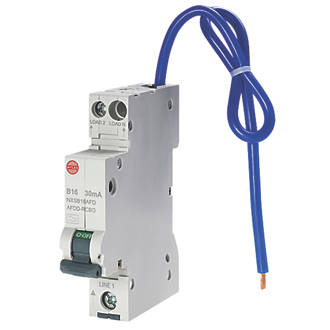 Image of Wylex NXS 16A 30mA SP & N Type B AFDD & RCBO 