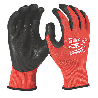 Image of Milwaukee Dipped Gloves Red Medium 