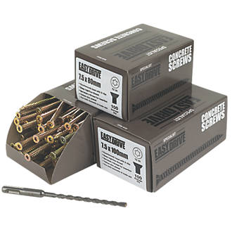 Image of Easydrive TX Countersunk Concrete Screws Trade Pack 300 Pcs 