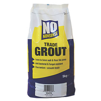 Image of No Nonsense Wall & Floor No Mould Grout White 5kg 