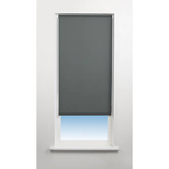Image of Universal Polyester Roller Blackout Blind Charcoal 900mm x 1700mm Drop 