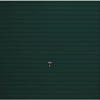 Image of Gliderol Horizontal 8' x 6' 6" Non-Insulated Framed Steel Up & Over Garage Door Moss Green 