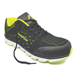 Image of Goodyear GYSHU1571 Safety Trainers Black / Green Size 12 