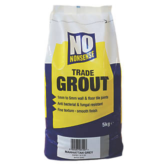 Image of No Nonsense Wall & Floor No Mould Grout Manhattan Grey 5kg 