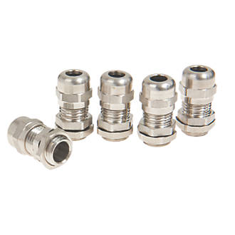 Image of Schneider Electric 304L Stainless Steel Cable Glands M20 4 Pack 