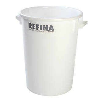 Image of Refina Plastic Mixing Tub White 100Ltr 