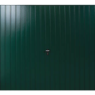 Image of Gliderol Vertical 7' 6" x 6' 6" Non-Insulated Framed Steel Up & Over Garage Door Moss Green 