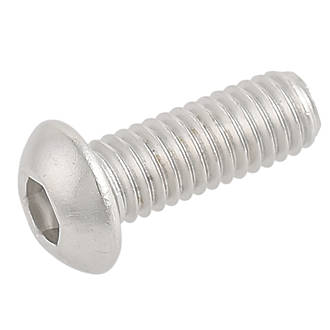 Image of Easyfix Button Head Socket Screws A2 Stainless Steel M6 x 16mm 50 Pack 