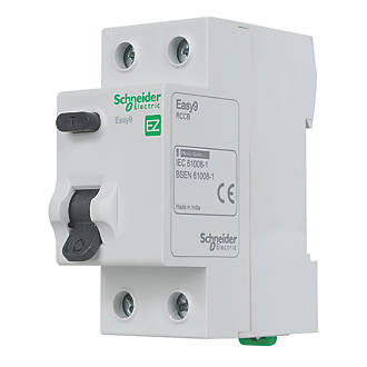Image of Schneider Electric Easy9 100A 30mA DP Type A RCCB 